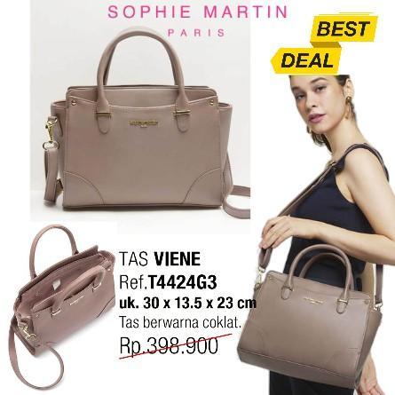 Tas Jinjing Wanita Sophie Martin Paris Viene Coklat Black Promo Terbaru Kekinian Shoulder Bag Elegan