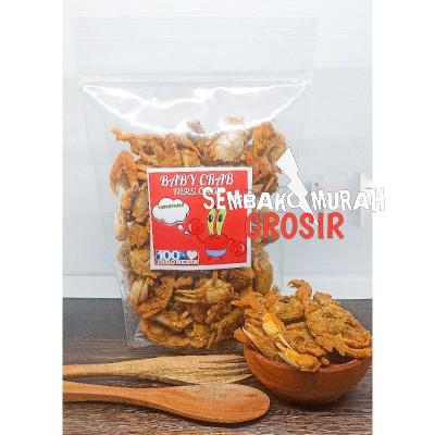 Kepiting Krispi Kriuk 100Gr/Baby Crabs Asli Murah Cemilan Seafoods