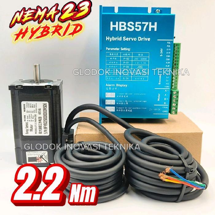 Hybrid Servo Stepper Motor Driver Nema23 Nema 23 Close Loop Hbs57H 2.2 2.2Nm Restock