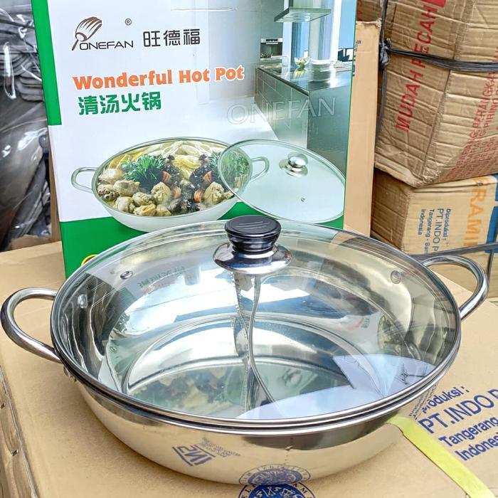 Shabu - Shabu Hot Pot (Sekat Bagi 2) 28 Cm Shabu Shabu Suki