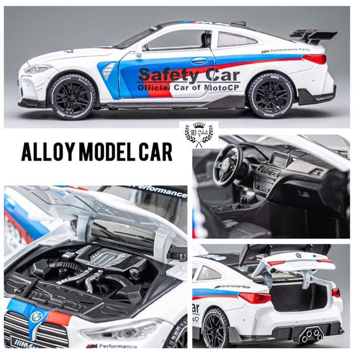 Diecast mobil BMW M4 COUPE Moto GP safety car skala 1:32 metal series