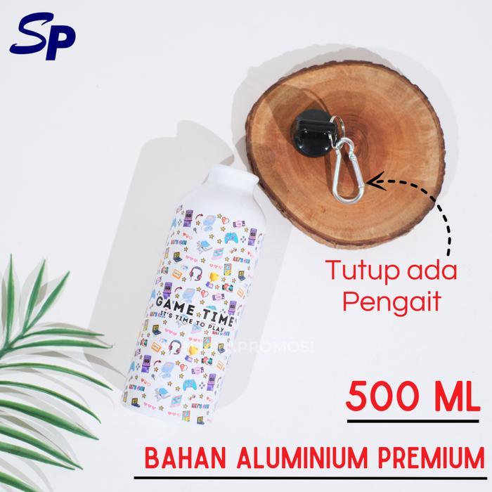 Tumbler Botol Sport Carabiner Aluminium 500ml Botol Minum Custom Botol Sepeda