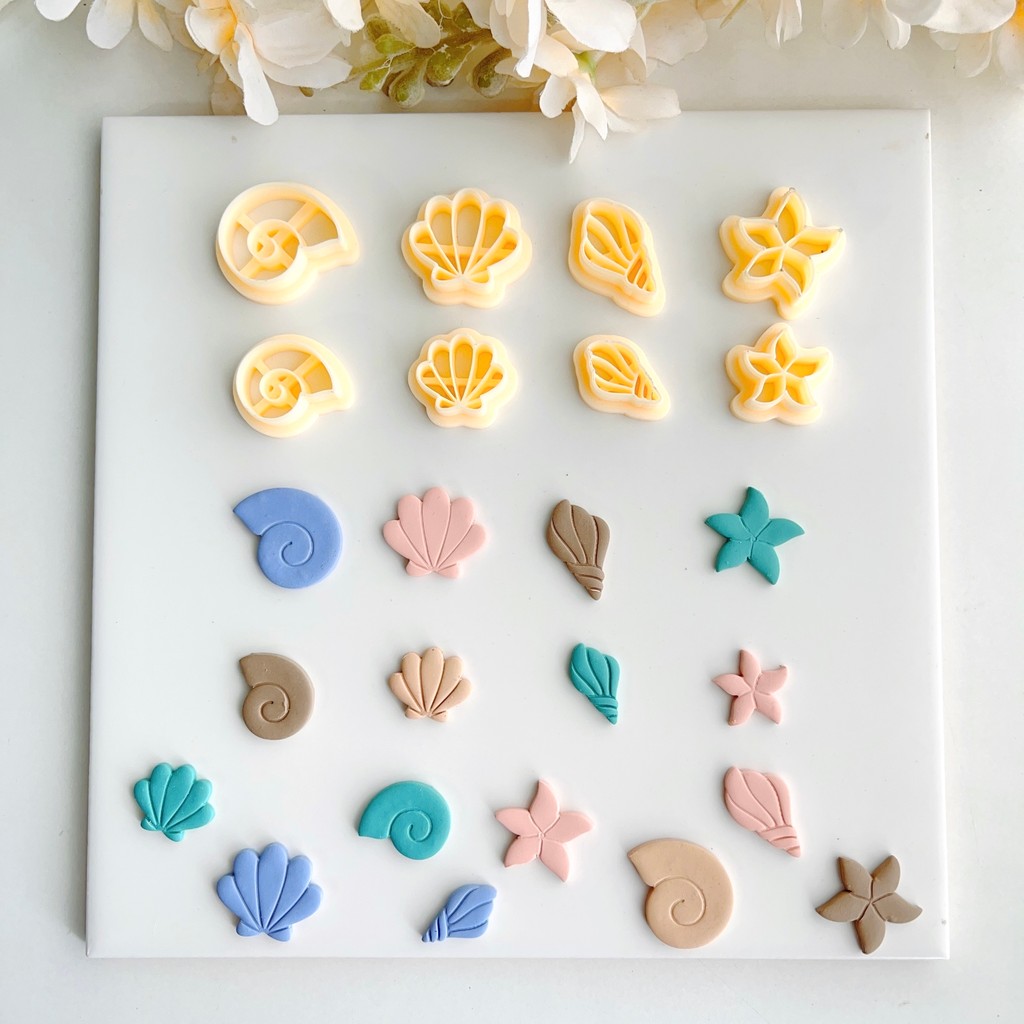 Ocean Animal Stud Polymer Clay Cutters | Summer Clay Cutters | Clay Cutter Set | Polymer Clay Tools 