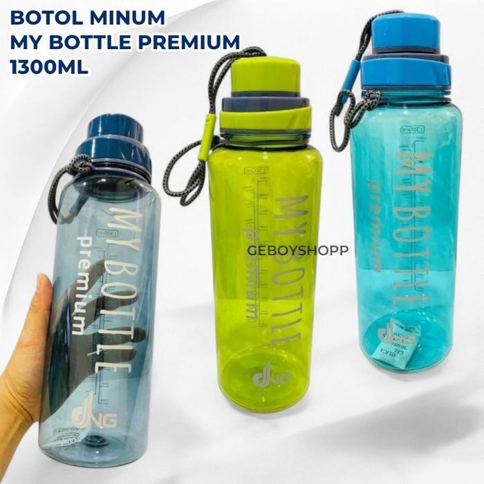 TERLARIS DNG My Bottle Premium 1300ml Botol Minum Kekinian, Tebal & Tahan Panas BISA GRAB