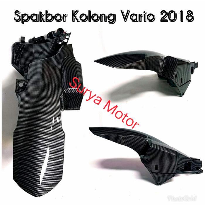 Mudguard Spakbor Kolong Belakang Vario 125-150 2018 New Carbon Nemo