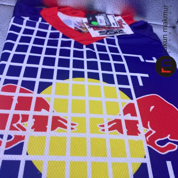 SSR Motor Cross Jersey / MTB Cycling Jersey REDBULL Red Purple Black White - Baju Kaos MotorCross