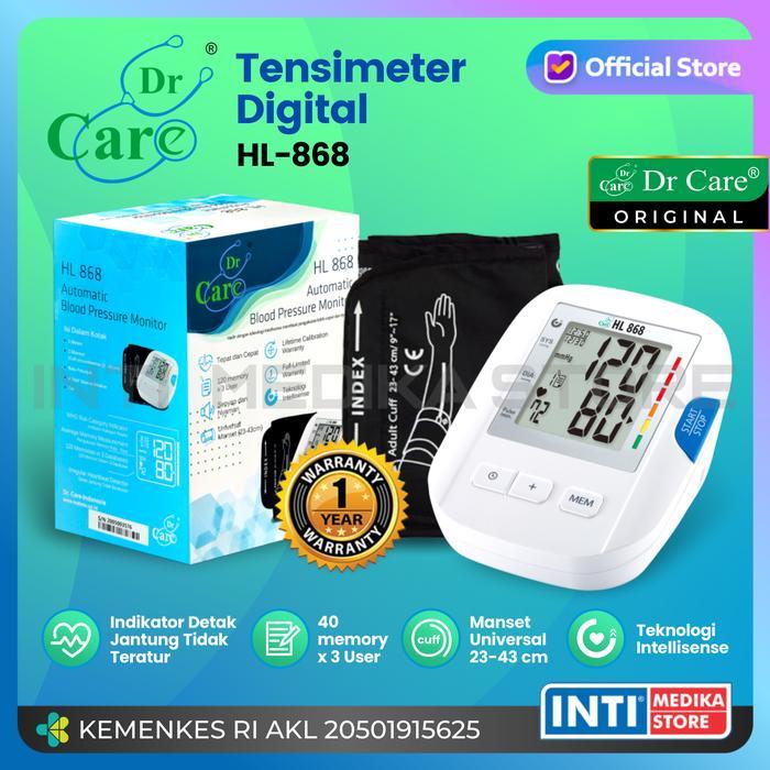 DR CARE - Tensimeter Digital HL 868 Tensi Ukur Tekanan Darah