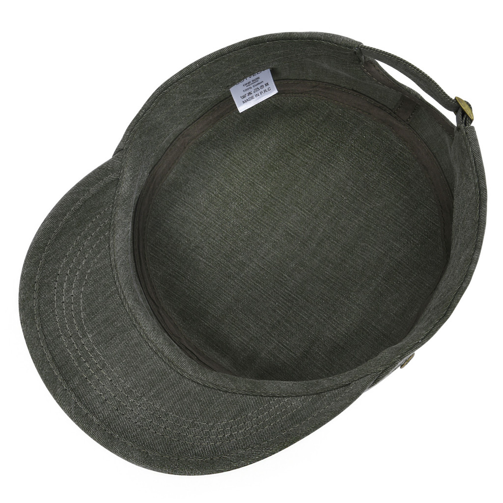 BOTVELA Adjustable Army Cap Baseball Unisex Cotton Twill Snapback Hat with Airflow Ventilation