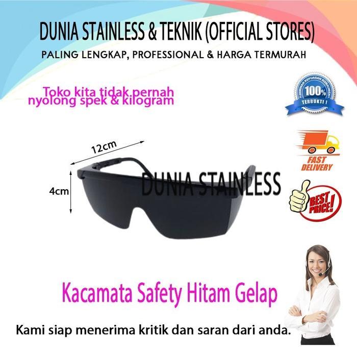 "New" Kacamata Las Safety Hitam Gelap