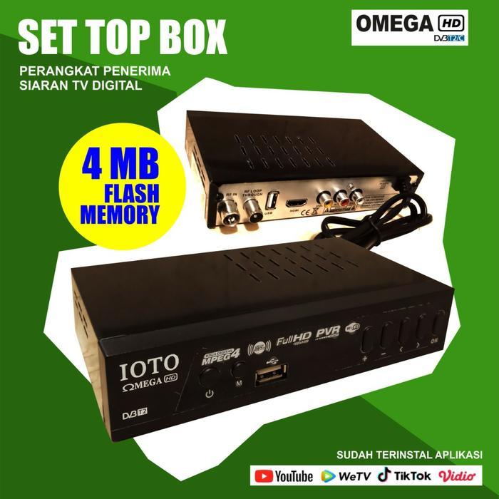 Set Top box IOTO OMEGA 4MB FULL HD DVB T-2 TV DIGITAL
