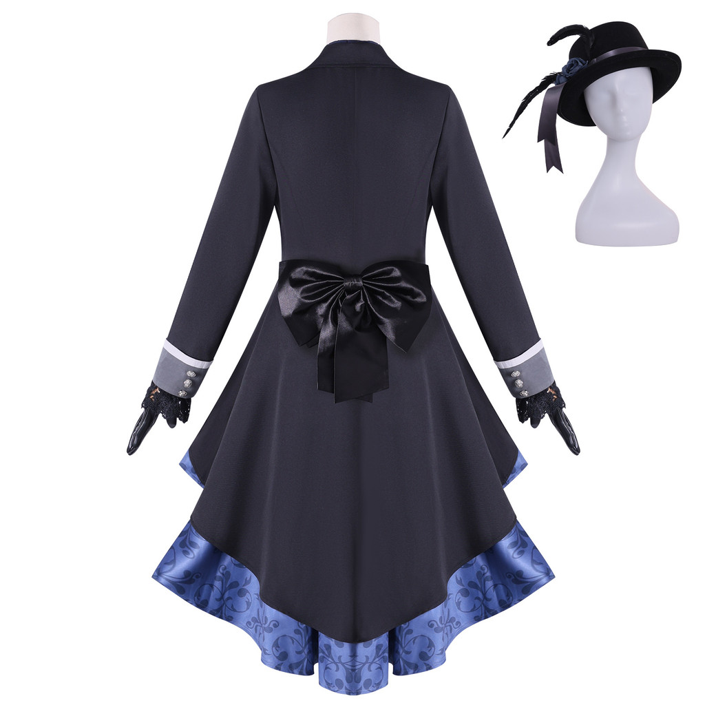 ANIME CIEL PHANTOMHIVE COSPLAY COSTUME BLACK BUTLER BLACK ROSE CIEL PHANTOMHIVE WIG DISGUISE