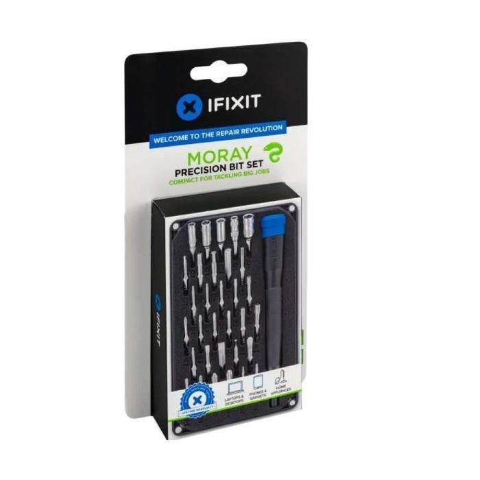 iFixit Moray Driver Kit, Obeng 32 Precision Bits untuk Elektronik