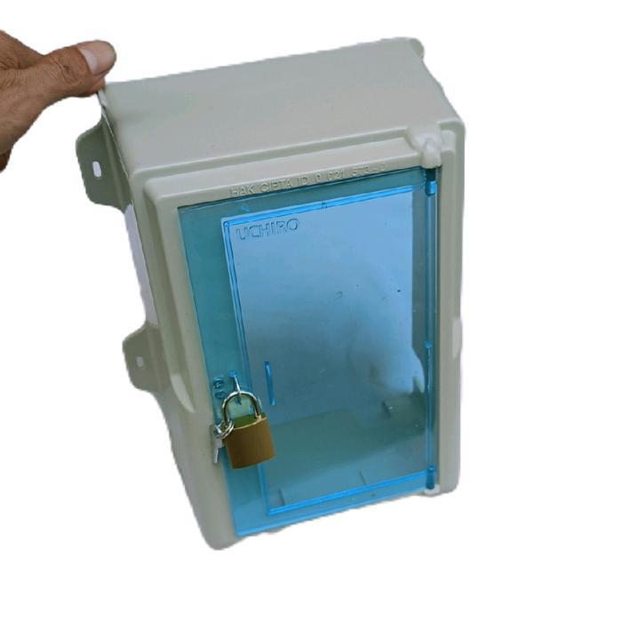 "New" Uchiro Box Penutup Meteran Listrik Plus Gembok Kunci Leher Pendek - Perlindungan Ekstra &