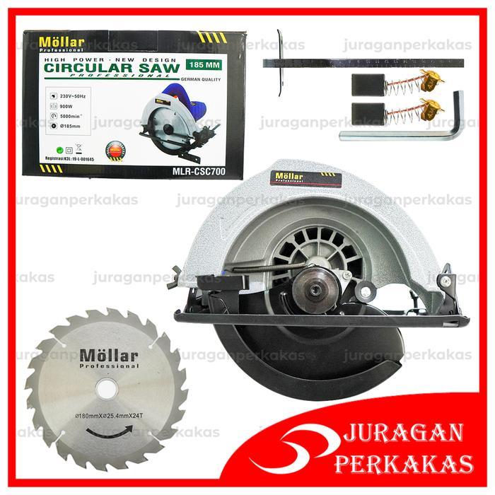 MOLLAR CSC700 CIRCULAR SAW MESIN GERGAJI LISTRIK POTONG KAYU TRIPLEK