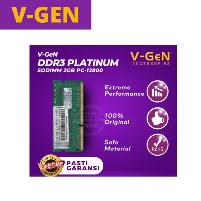 V-GEN Sodim Ddr3L 2GB/4GB/8GB Platinum PC-12800
