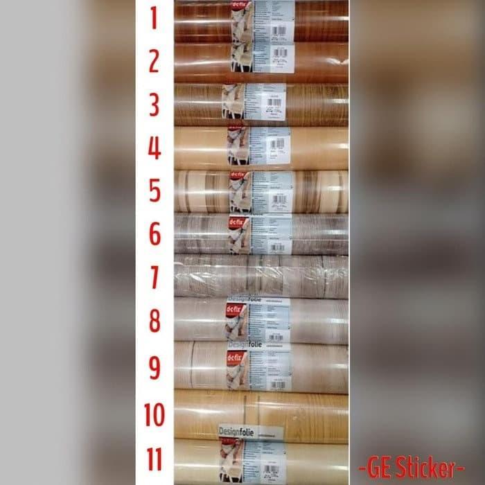 STIKER / STICKER DCFIX / DC FIX motif kayu 100cm x 45cm