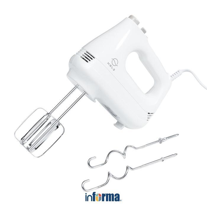 Informa Kels Delly Hand Mixer - Putih Pengaduk Adonan Kocokan Telur Alat Masak Pembuat Kue Pengaduk