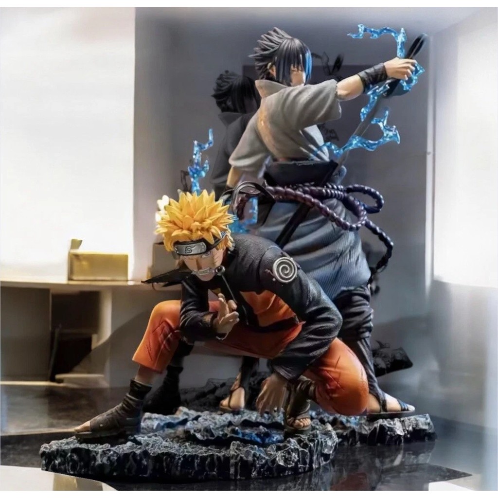 LIMITED EDITION Action Figure Naruto Uzumaki & Uciha Sasuke SET Bandai