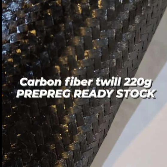 Serat Carbon Fiber Prepreg 2*2 Twill 3K 220Gsm