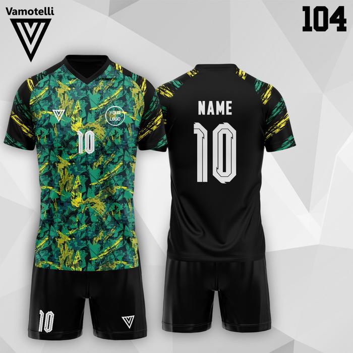 Baju Bola Stelan Futsal Bola Jersey - Vamotelli (Design Sublim #110)