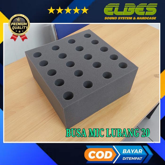 SALE Busa spon lubang 20 dan 25 untuk tempat mic busa hardcase mic TERMURAH
