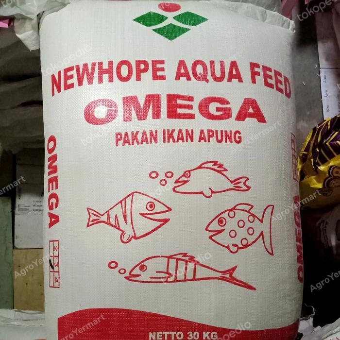 Pakan Ikan Apung OMEGA -4 Newhope Aqua Feed Indonesia Repack 1 Kg