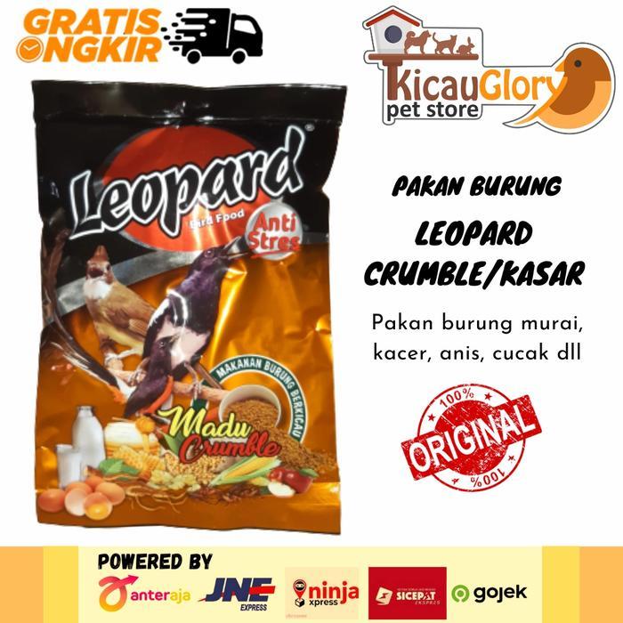 Leopard Madu Crumble Voer Kasar Pakan Burung Murai Kacer Cucak Ijo