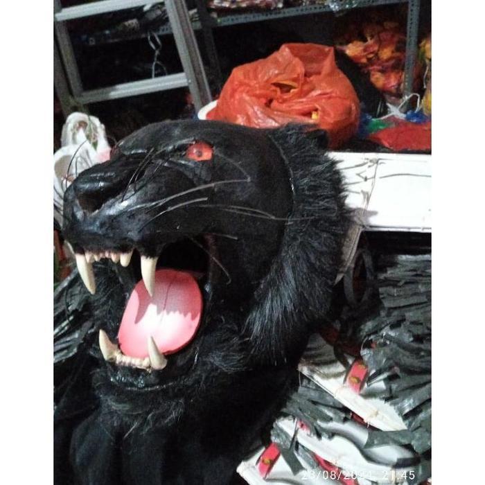 ADA Kepala Macan Hitam full barongan pentas Harimau Pentas Asli main