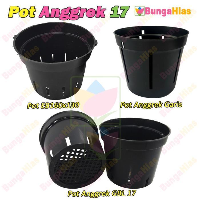 Pot Anggrek 17 Pot Hidroponik Tanaman Hias dan Bunga Pot Plastik