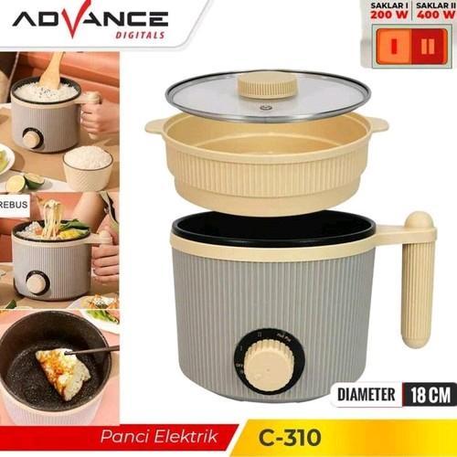 Advance C-310 Panci Listrik Elektrik Multifungsi Warmer Steamer Cooker