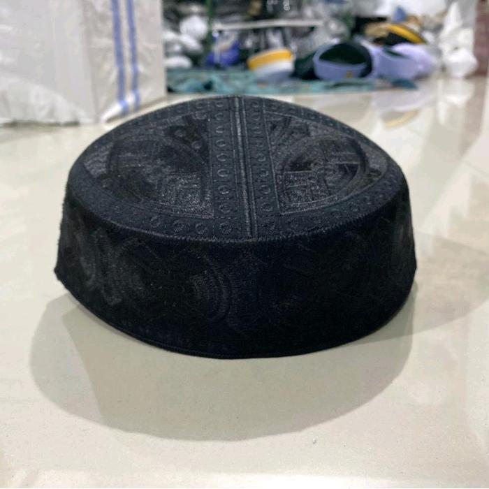 (Cod) Peci Kopiah Putih Senada Haji Pakistan Motif Premium / Peci Kopiah Songkok Pakistan Putih