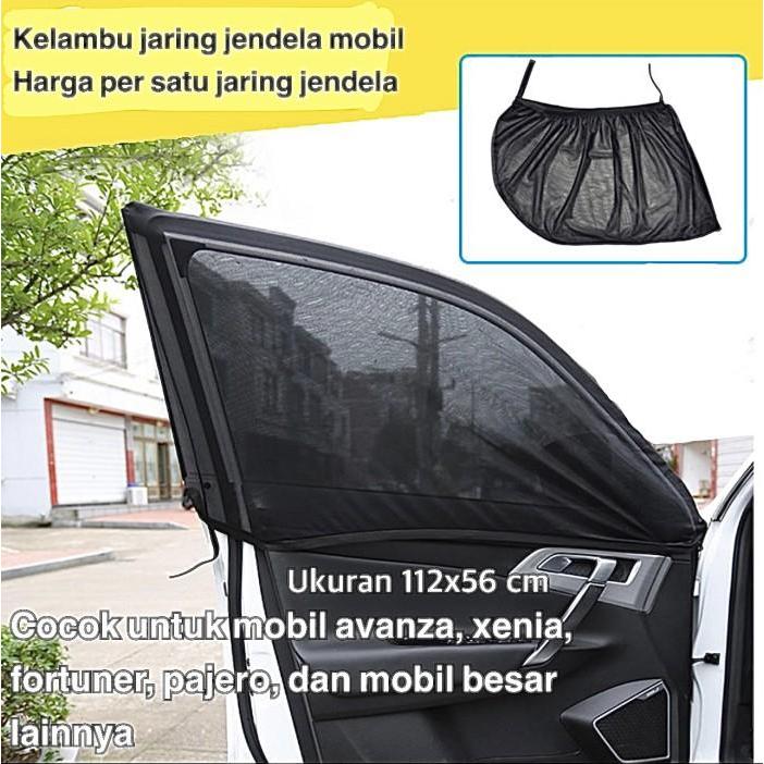 KELAMBU JARING TIRAI JENDELA MOBIL ANTI NYAMUK ANTI DEBU ANTI UV