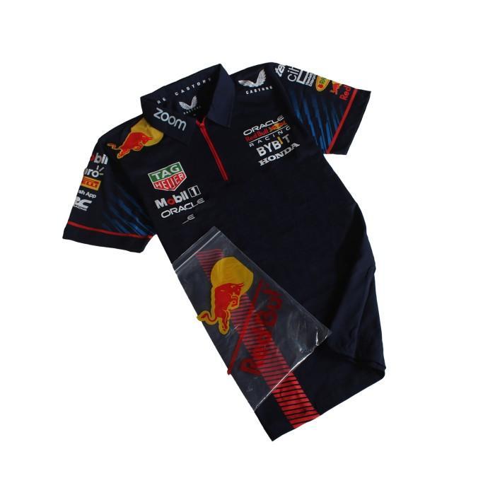 Thebest POLO SHIRT REDBULL CASTORE MOTOGP TEAM 2023 GRADE ORIGINAL KAOS PRIA