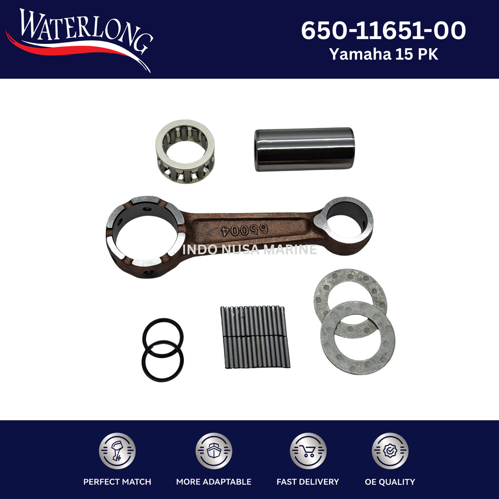 650-11651-00 / 6K4-11651-00 Connecting Rod Kit Stang Seher YAMAHA 15PK SPAREPART OUTBOARD / SUKU CAD