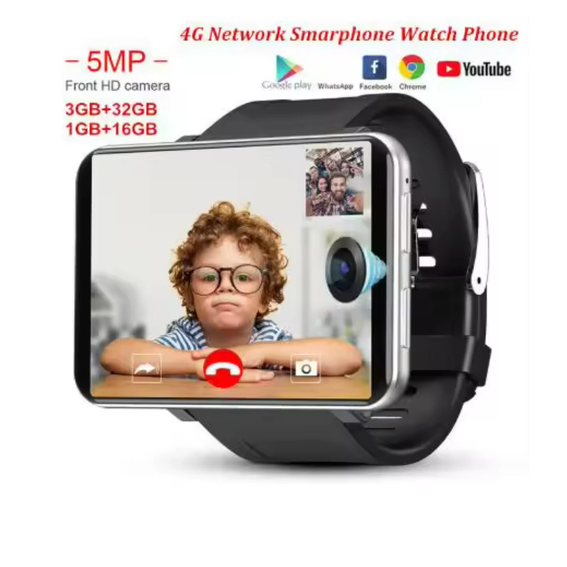 DM100 4G Smart Watch Android 7.1 OS Phone 3 GB 32GB 5MP 2.86 Inch Screen Camera 480*640 Ips Screen