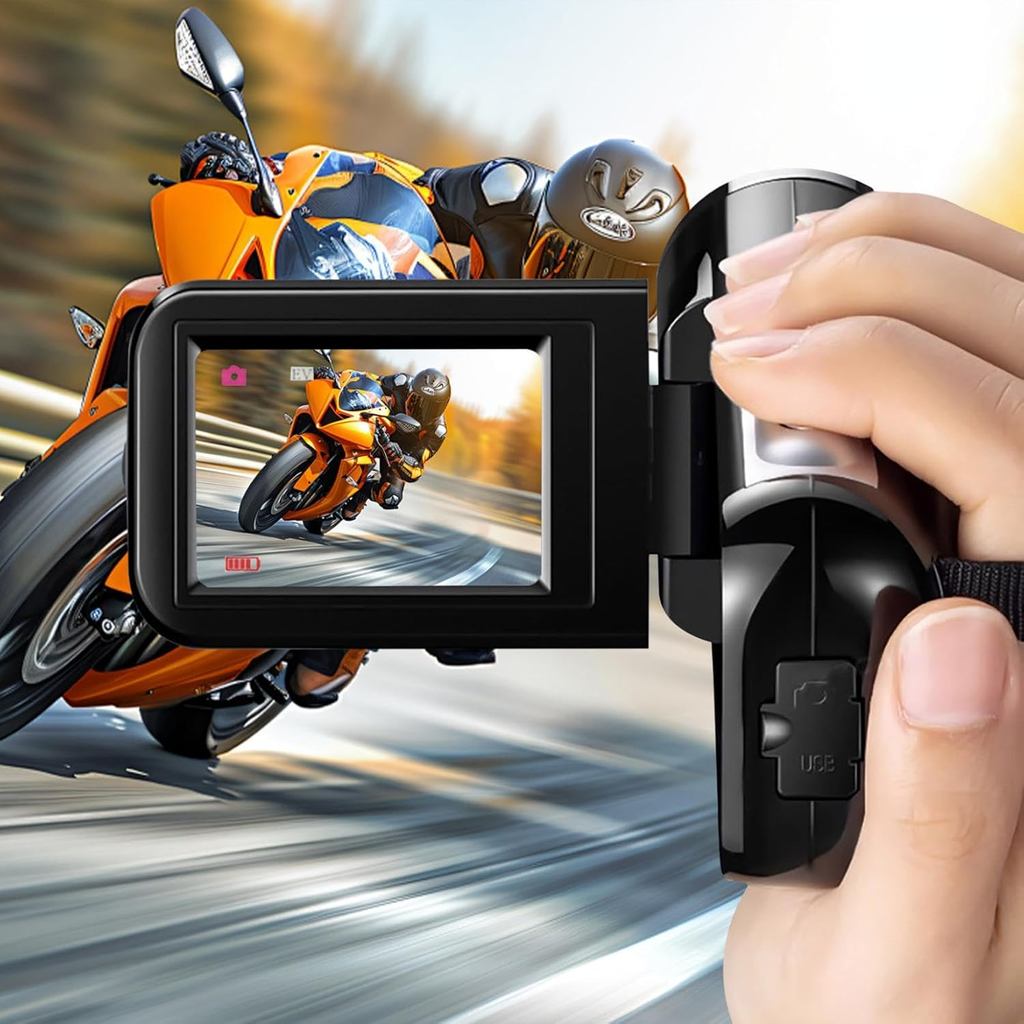 Full 1080P HD Rotation 16X High Definition Digital Camcorder Video DV Camera SD Card Hand-held DV
