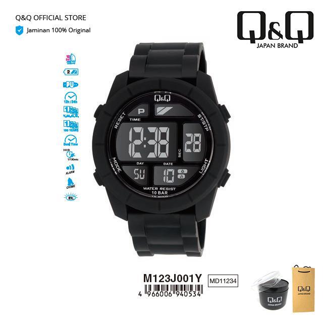 DISKON QnQ QQ Jam Tangan Pria Digital - M123 M123J READY STOCK