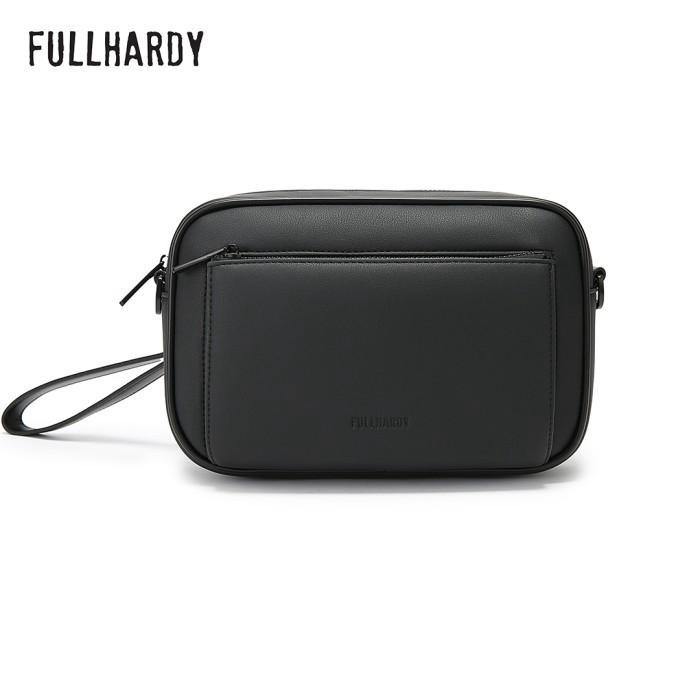Tas Tangan Pria Tas Genggam Pouch Kulit Fullhardy Bynck Bg012 Bl