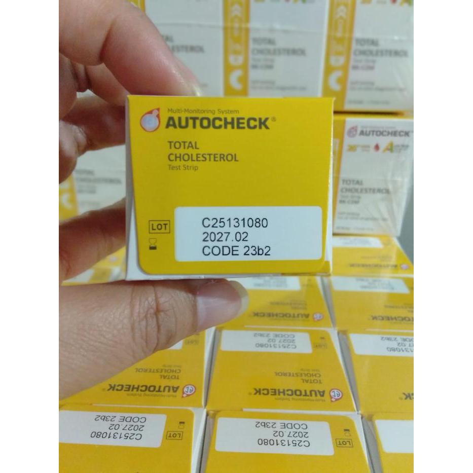 AUTOCHECK KOLESTEROL STRIP CEK MANDIRI / STRIP KOLESTEROL AUTOCHECK