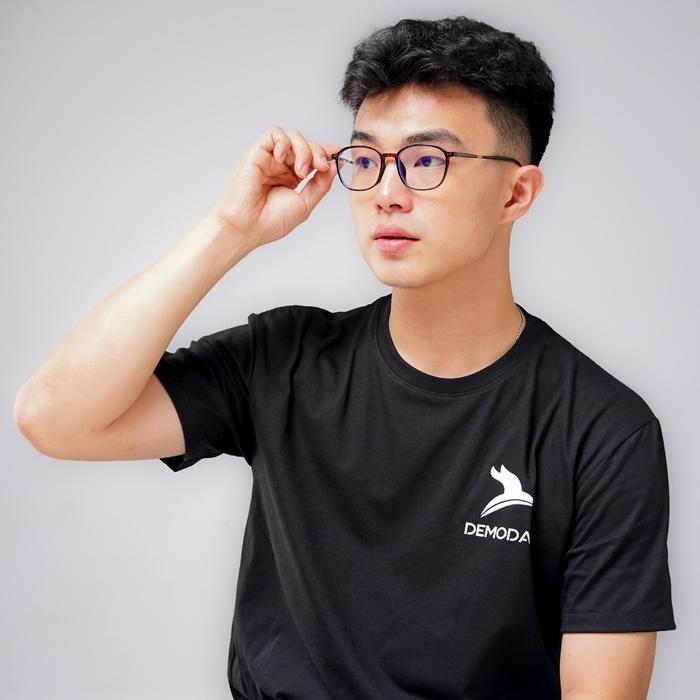 FRAME DEMODAS 2127L LENSA BLUECHROMIC ALL SIZE PRIA WANITA - HITAM DOFF KACAMATA ANTIRADIASI BLUERAY