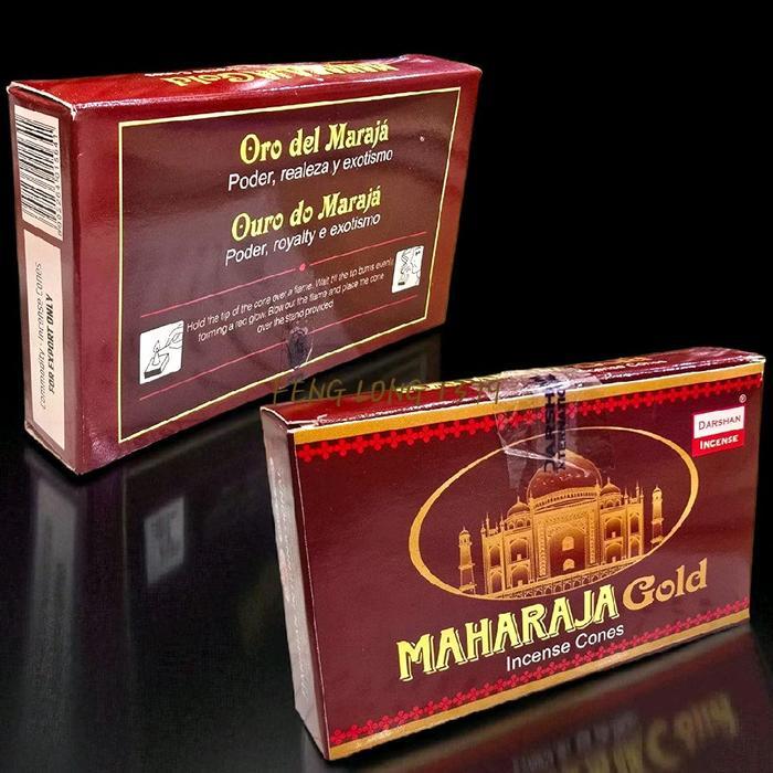 [] Dupa Kerucut Aromaterapi Maharaja Gold Incense Cones Maharaja Gold