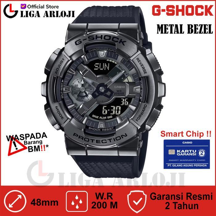 ASLI GM-110BB-1ADR Jam Tangan Pria GSHOCK GM110 GM-110BB-1A READY STOCK