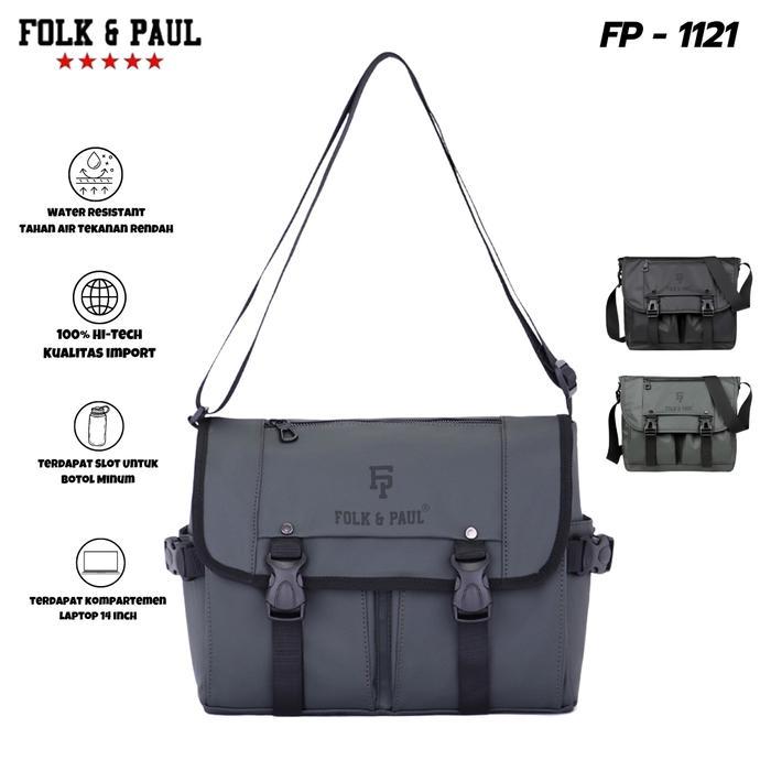 Eiger - Folk & Paul Tas Selempang Pria Sling Bag Anti Air Premium Fp 2956