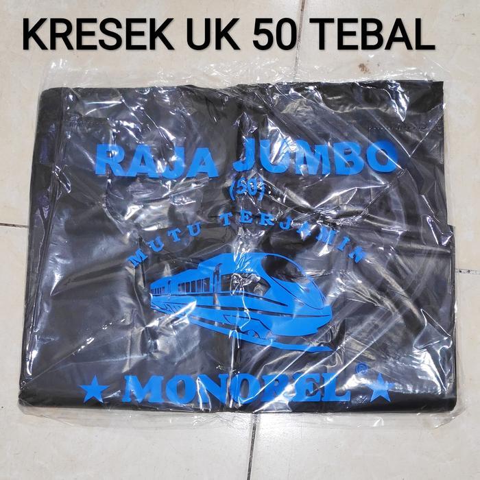 HD Hitam uk. 50 Tebal, kantong hitam, kantong plastik Hitam jumbo