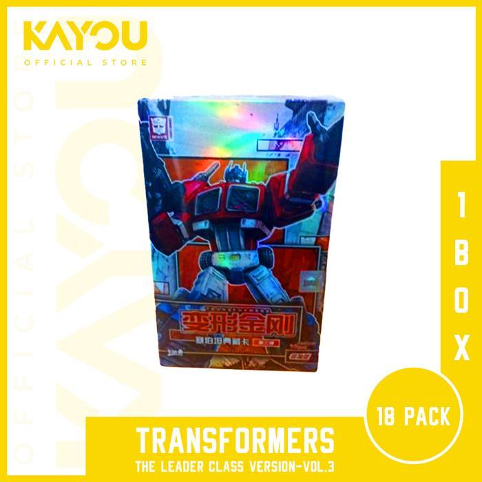 KAYOU transformers LEADER CLASS Terbaru 18 PACK koleksi kartu Transformers
