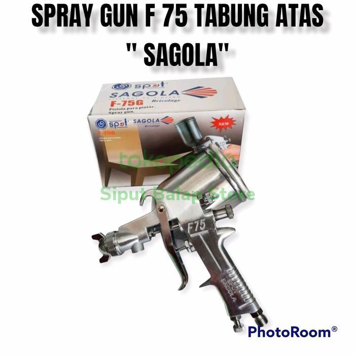 SPRAY F 75 TABUNG ATAS. SPIT SPET CAT ANGIN KOMPRESOR SAGOLA 400ML