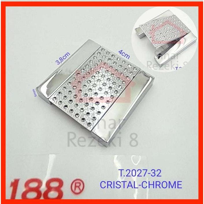 Tarikan Kristal Crystal Berlian Kaca Handle Laci Pintu Lemari Knob 202