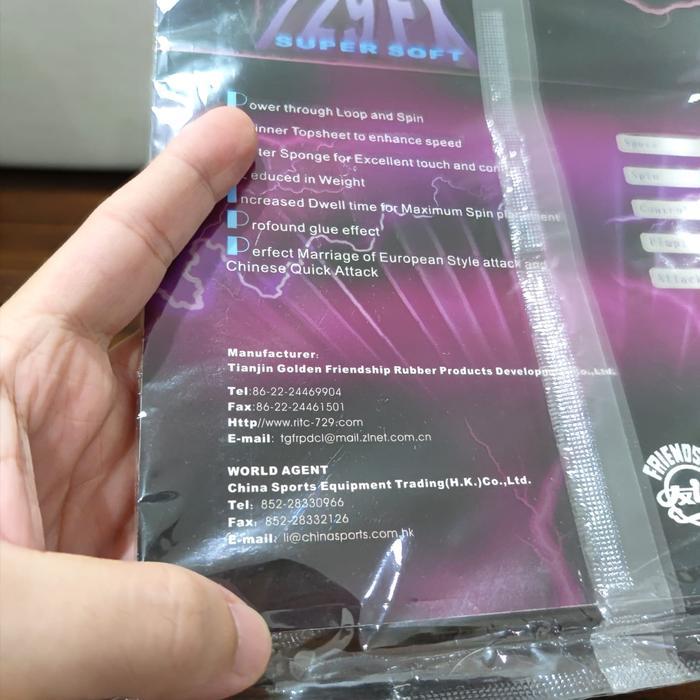 Karet Bet Pingpong 729 Fx Super Soft - Karet Bet Tenis Meja 729Fx