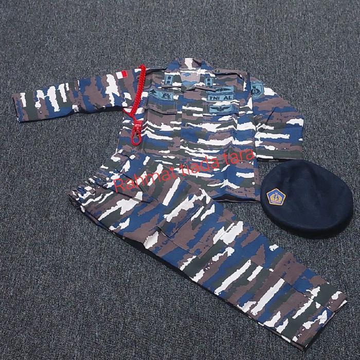 TERMURAH BAJU PROFESI ANAK LORENG TNI AL/BAJU KARNAVAL ANAK LORENG TNI AL/BAJU KOSTUM ANAK LORENG