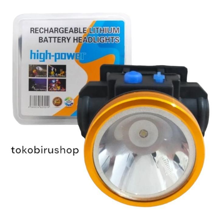 "New" SENTER KEPALA FOKUS 80 WATT / SENTER KEPALA BATERAI CAS 715 / SENTER KEPALA BATERAI LITHIUM